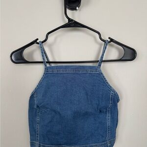 Stradivarius Blue Denim Top